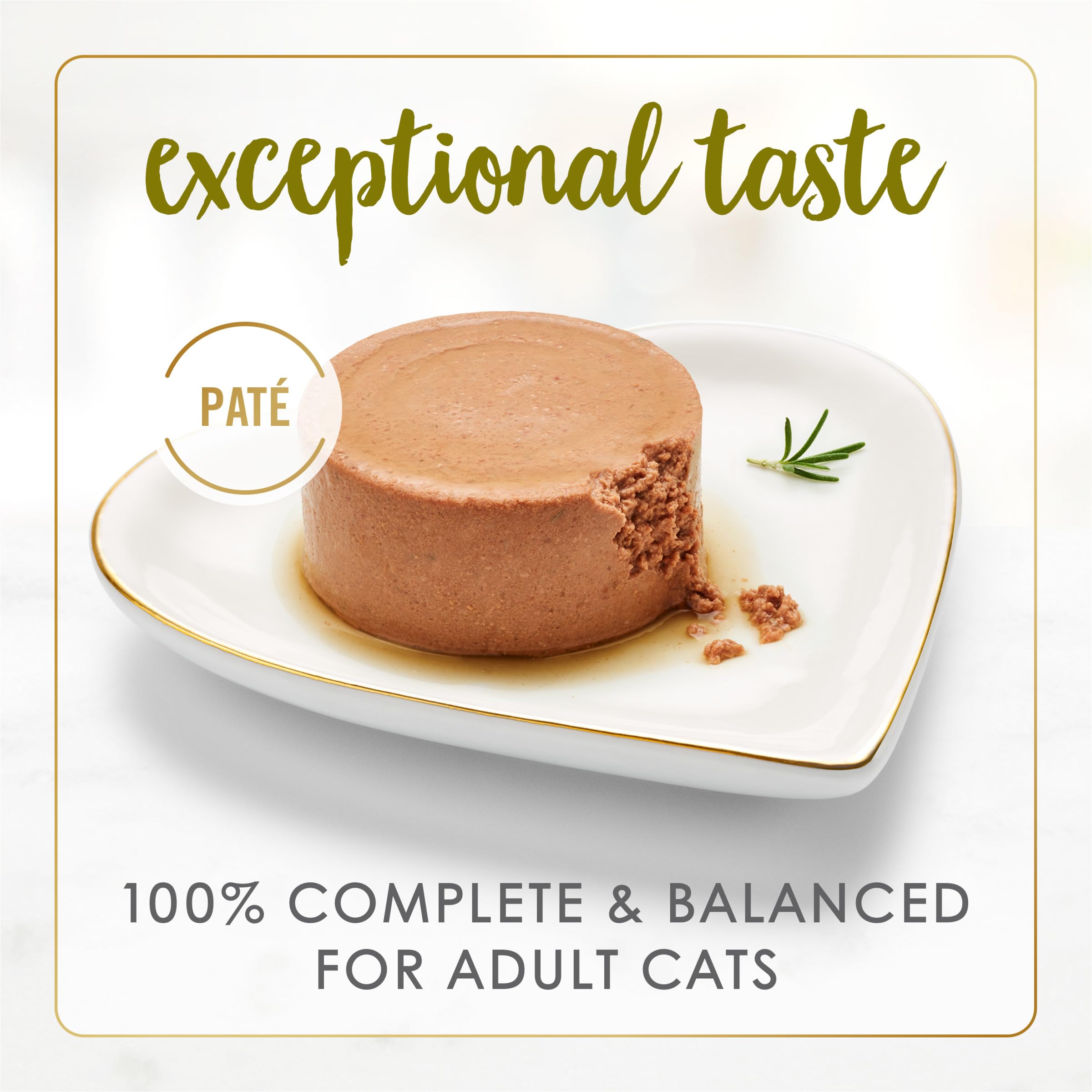 Fancy Feast Pâté Dinde et Abats sans céréales, appétit assuré pour chat adulte.