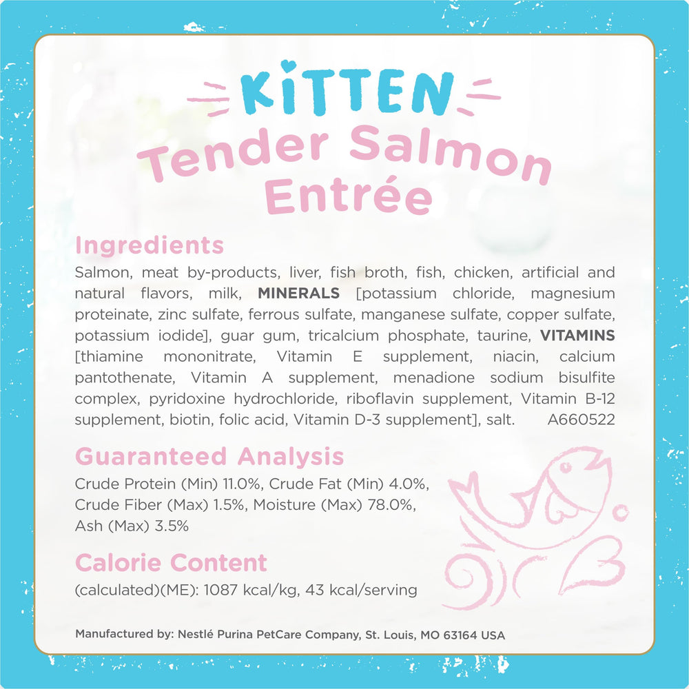 Fancy Feast Petites Kitten Pate Avec Lait : pointe de lait