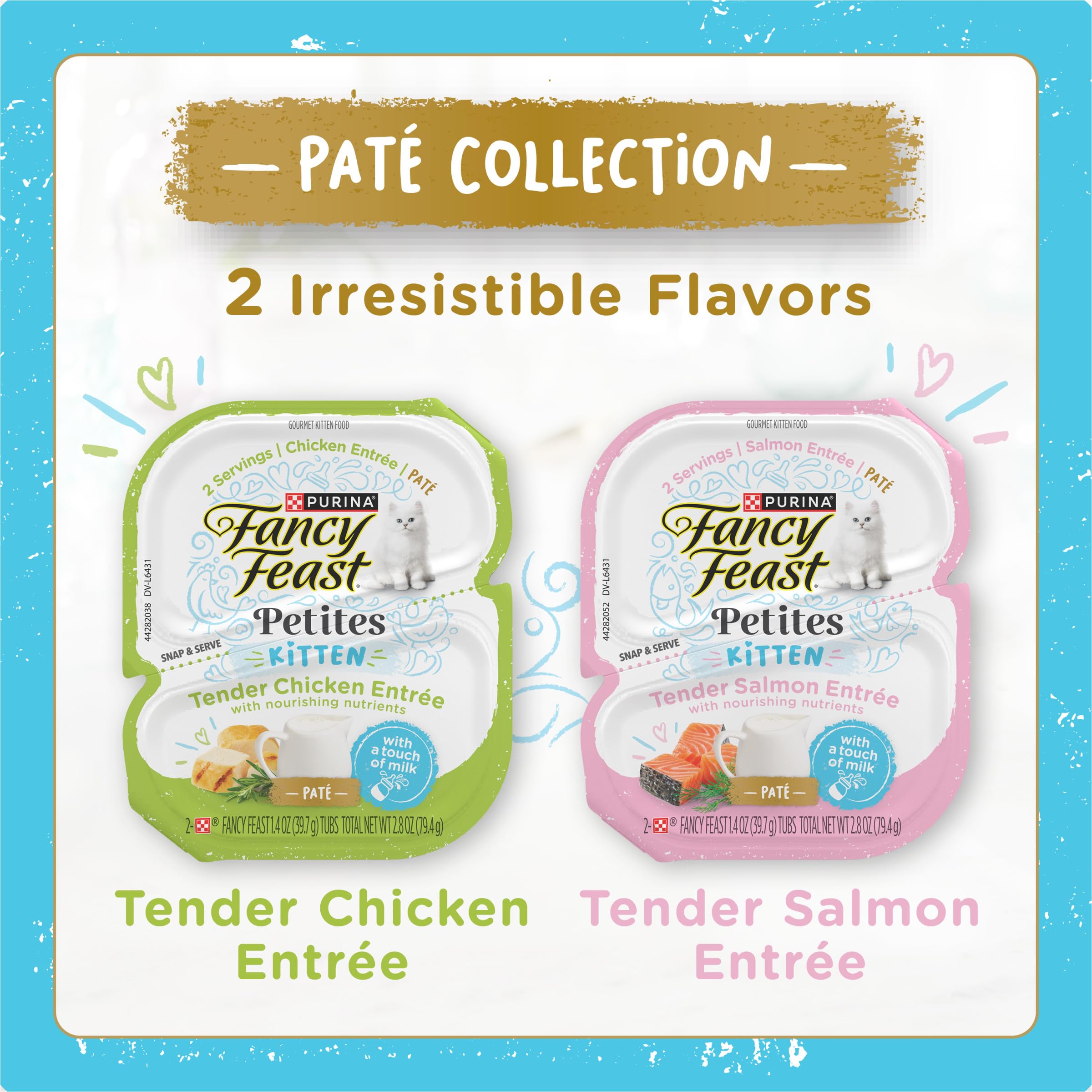 Fancy Feast Petites Kitten Pate Barquette Poulet : saveur tendre pour chaton