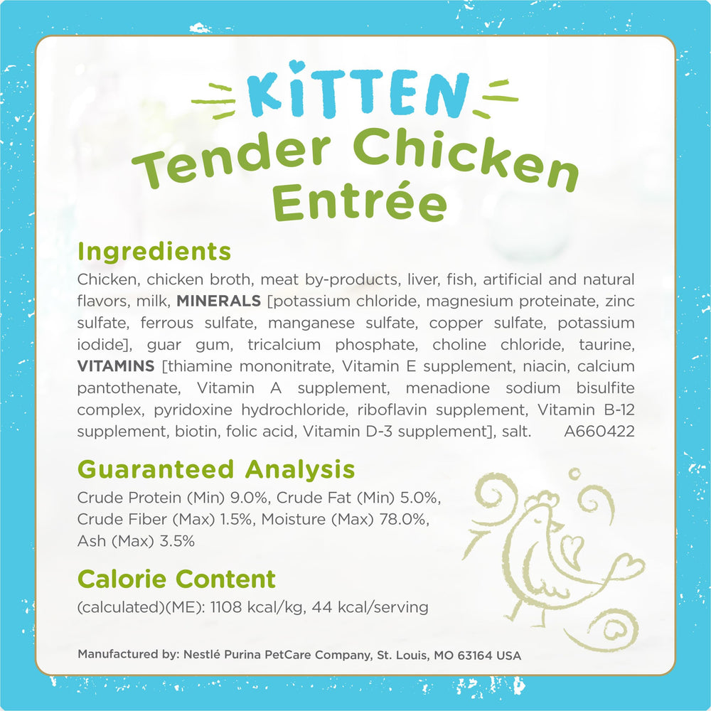 Fancy Feast Petites Kitten Pate Portions Doubles : deux portions propres