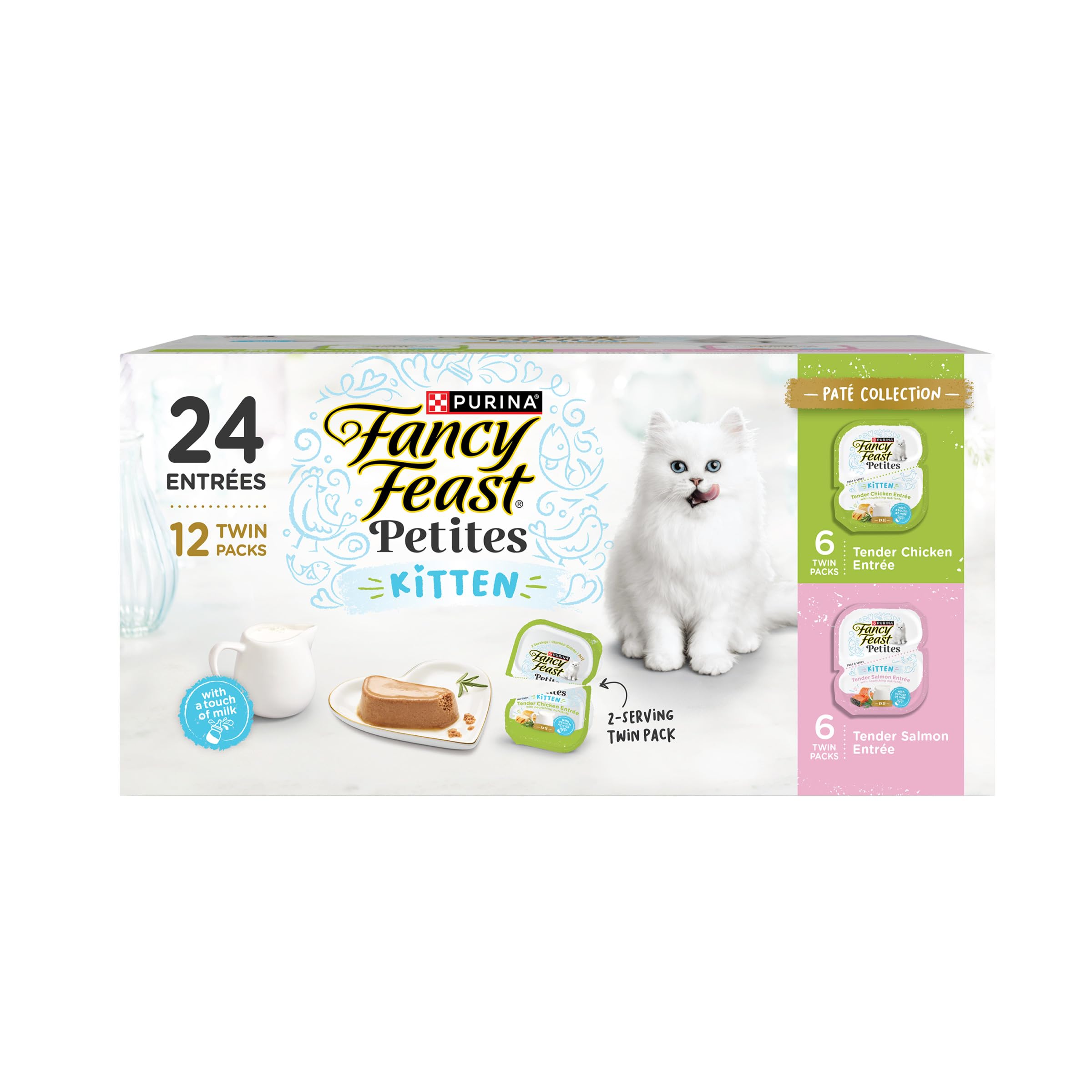 Fancy Feast Petites Kitten Pate Pot : repas pratique sans dégâts pour chaton