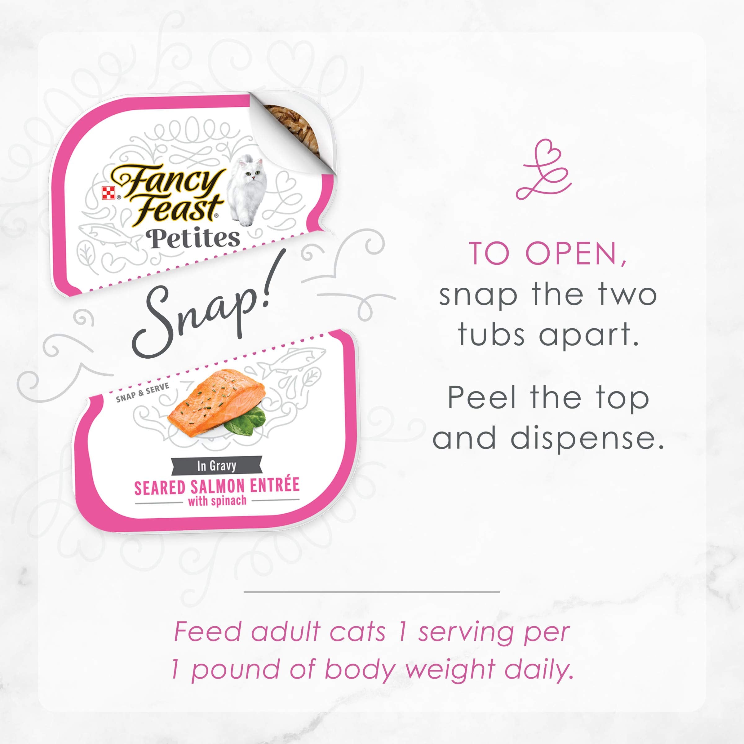 Saumon-épinar-ds Fancy Feast Petites, délice apprécié par les chats