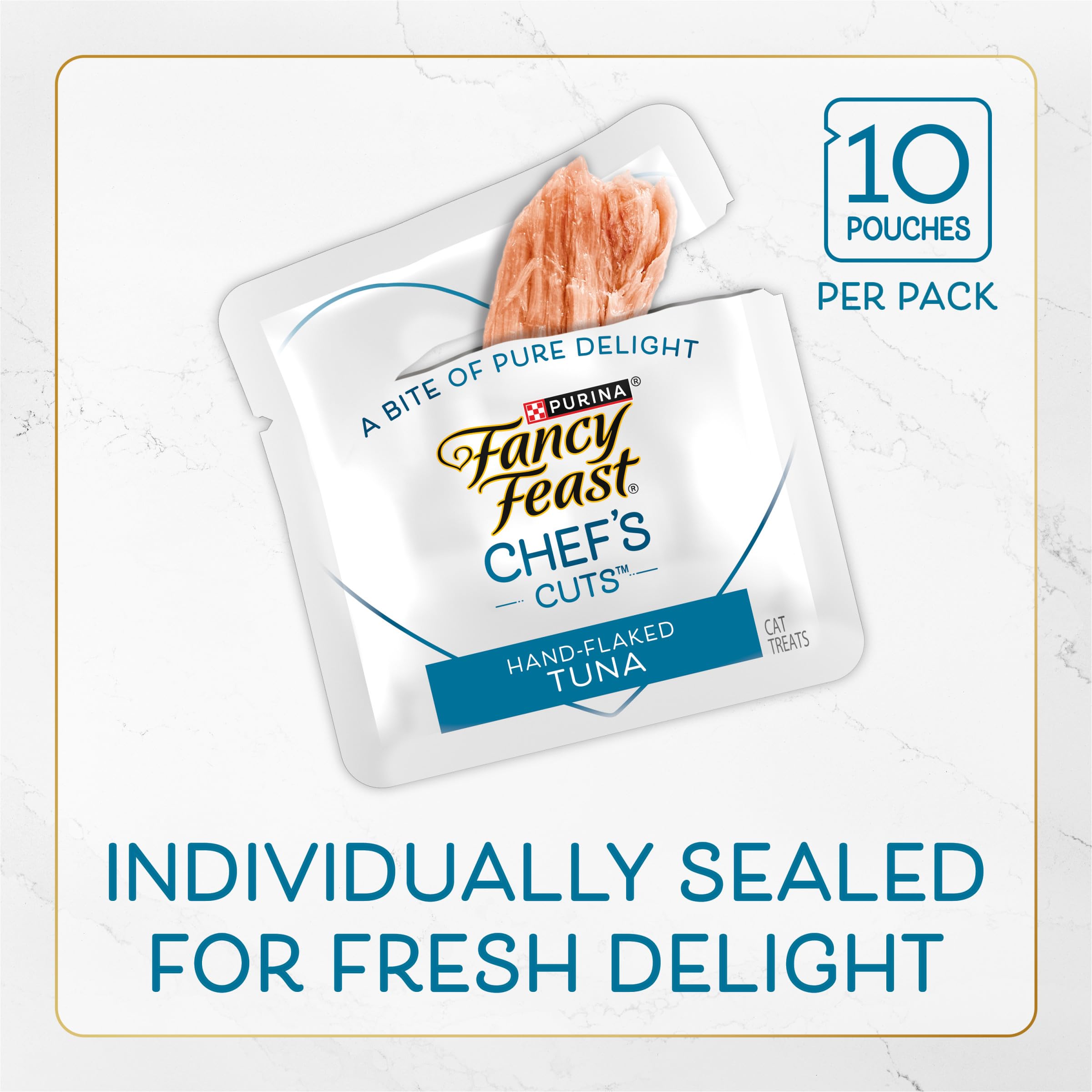 Fancy Feast portions individuelles, faciles à doser pour chaque chat.
