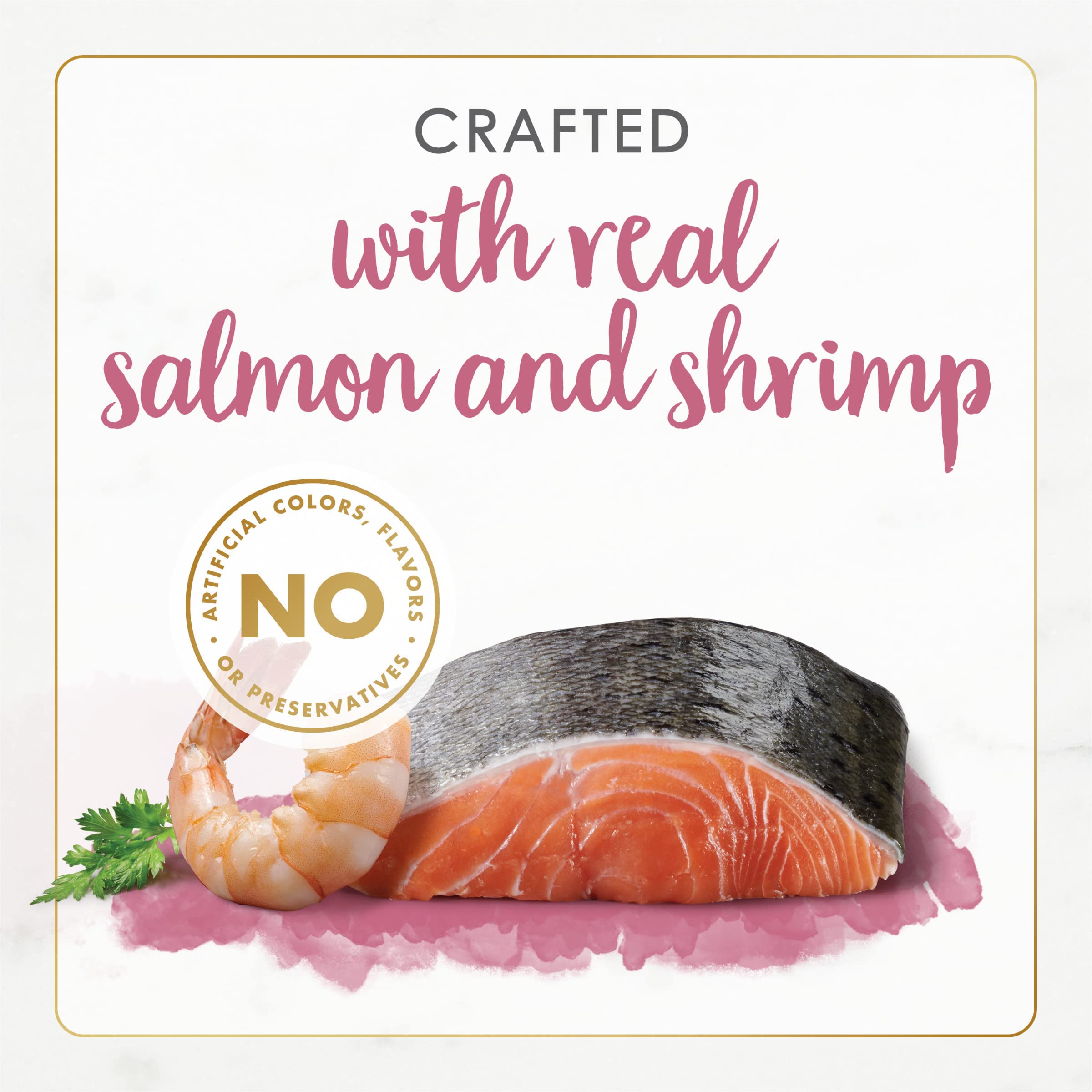 Fancy Feast protéine saumon et crevettes pour soutenir les muscles du chat