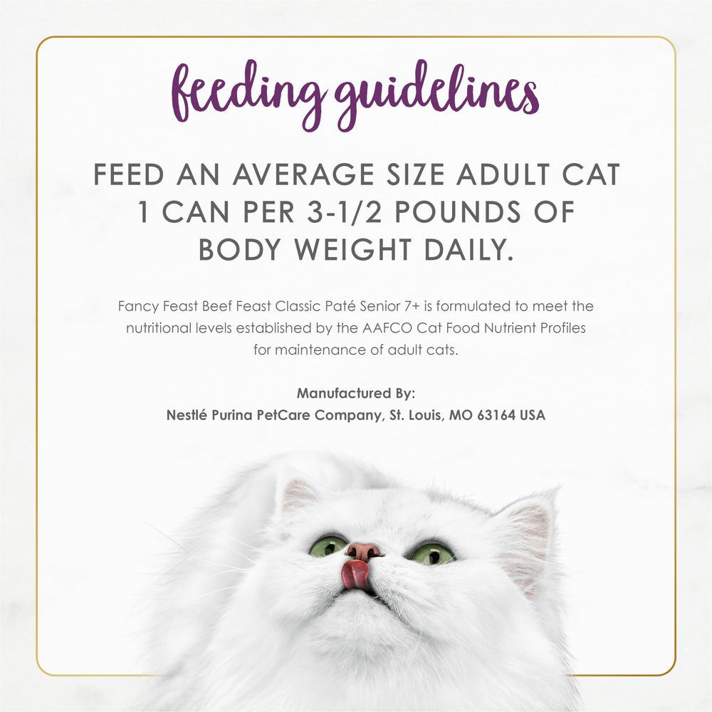 Fancy Feast proteines-hautement-qualite-senior : protéines de qualité pour soutenir la masse musculaire.