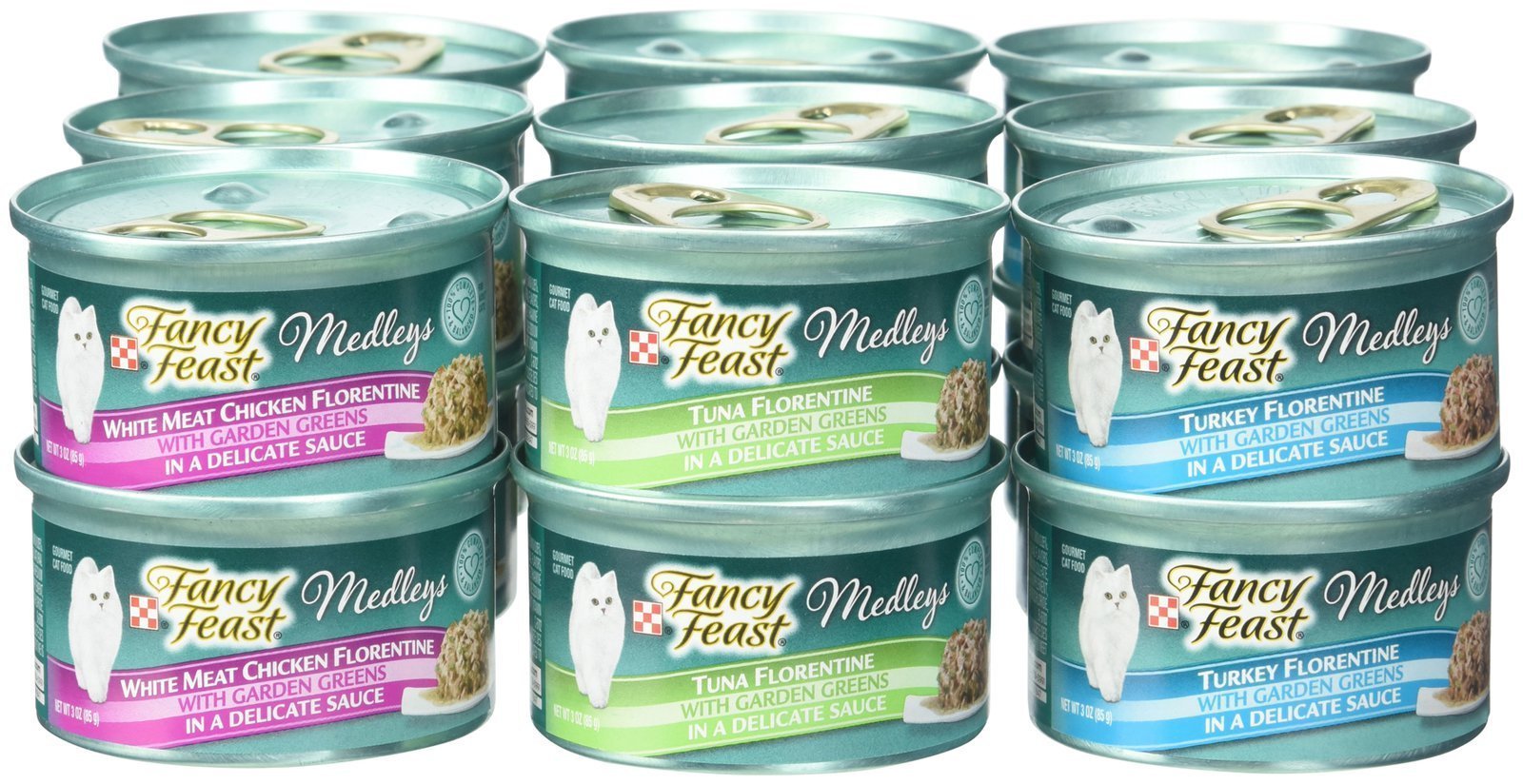 Fancy Feast Purina Medleys Florentine dinde: saveur réconfortante et variété.