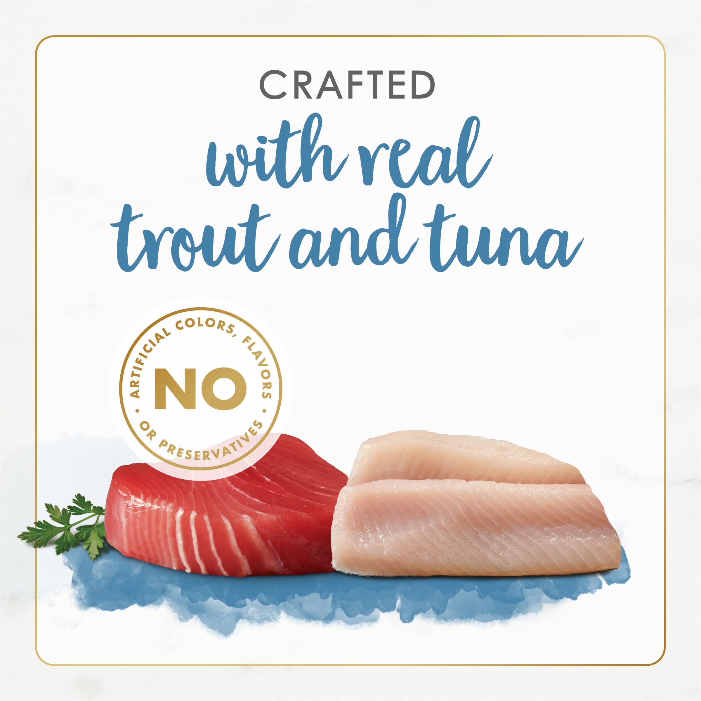Fancy Feast Sans colorants — ingrédients naturels sans colorants artificiels.