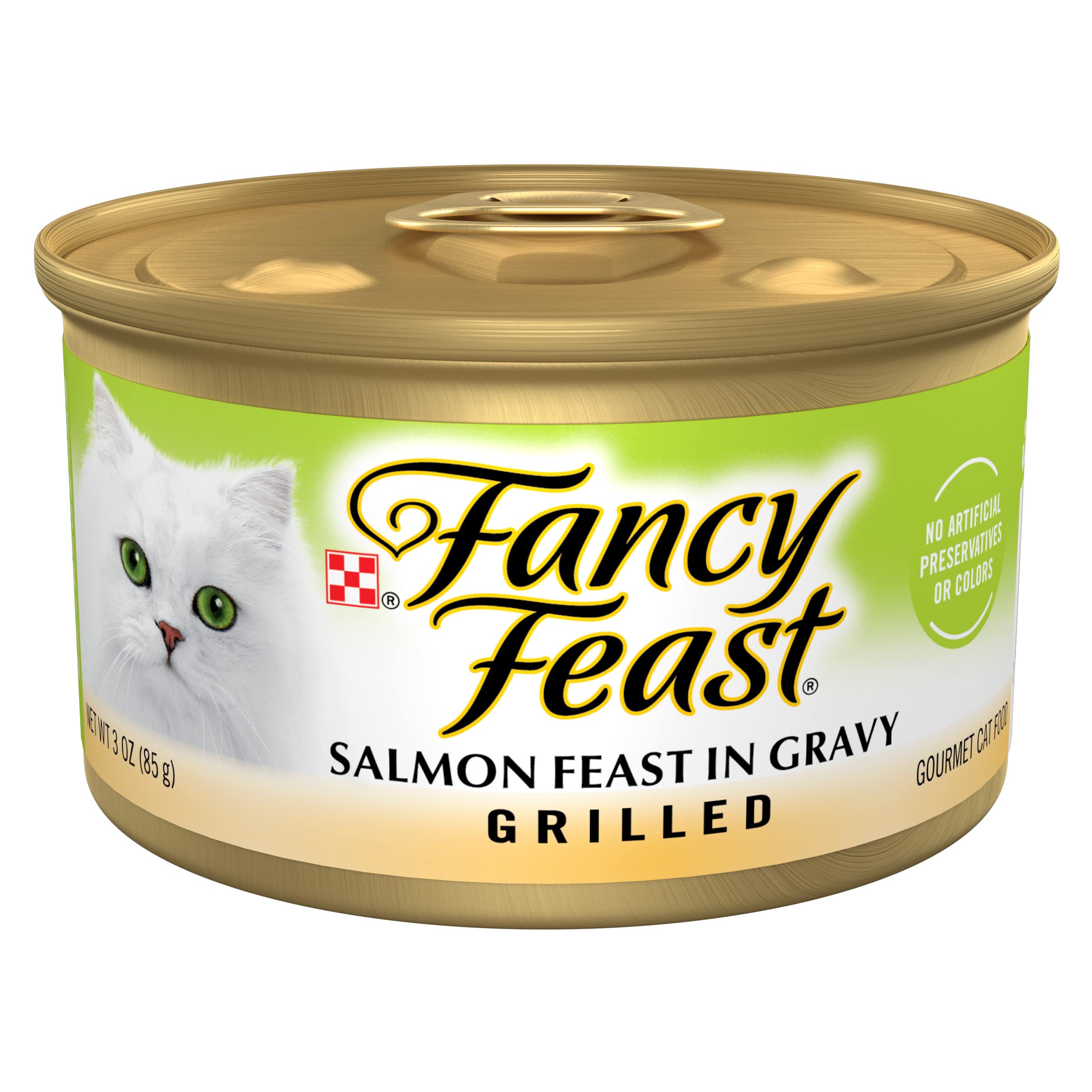 Fancy Feast Saumon Grillé et Jus Léger : bouchées savoureuses quotidiennes.