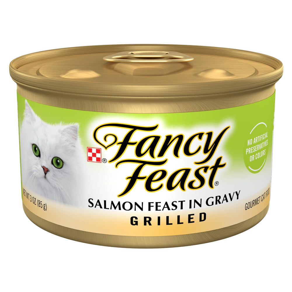 Fancy Feast Saumon Grillé et Jus Léger : bouchées savoureuses quotidiennes.