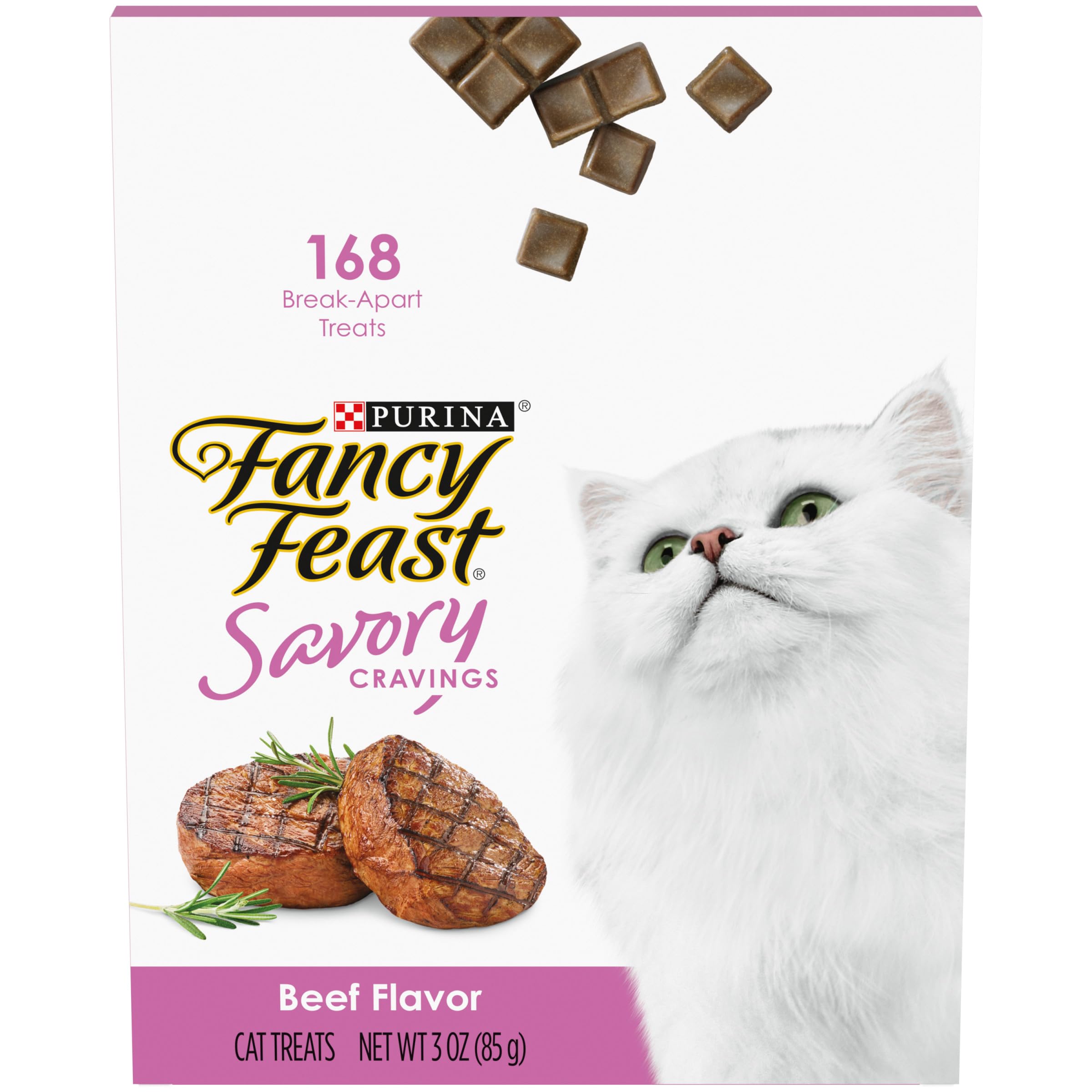 Purina Fancy Feast Saveurs Savoureuses Boeuf: bouchées tendres parfaites pour récompenser votre chat