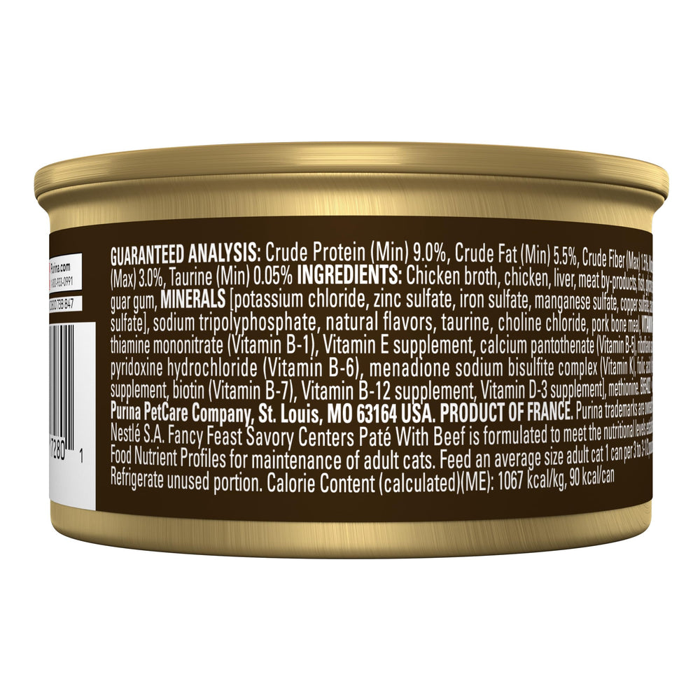 Savory Centers boeuf pâté, variété de textures pour stimuler l'appétit.