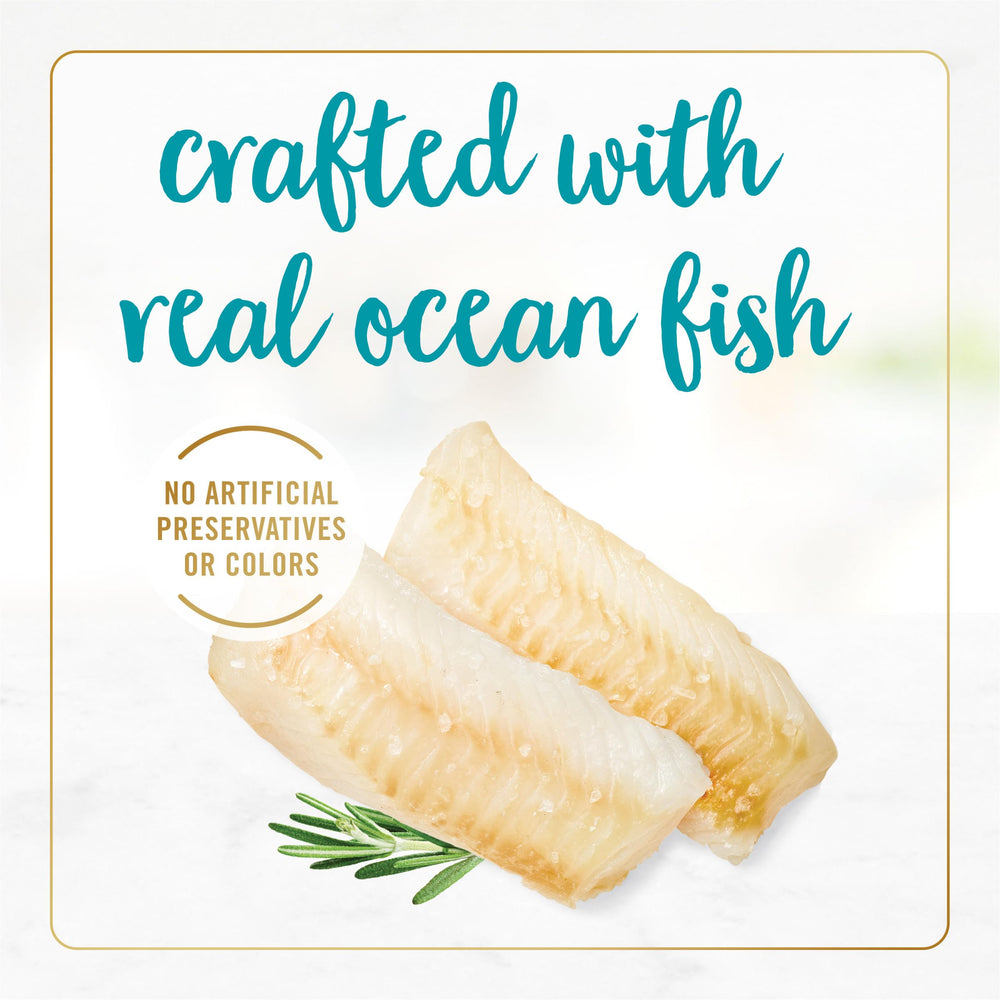 Fancy Feast Seafood Feast Sans colorants, repas plus pur et naturel.