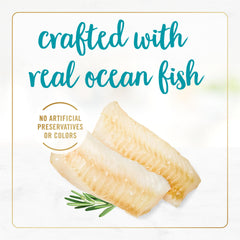 Fancy Feast Seafood Feast Sans colorants, repas plus pur et naturel.