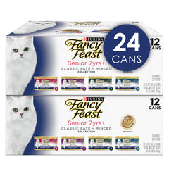 Fancy Feast Senior 7+ thon pâté, option légère et appétissante.