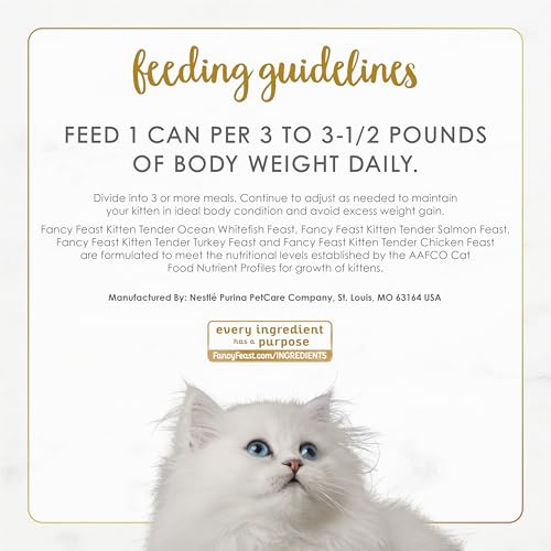 Fancy Feast Tender qualité usine, ingrédients rigoureusement contrôlés