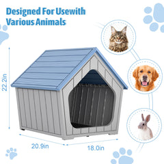 Fancyango - maison pour chien bleu ventilation cachée pour air frais.