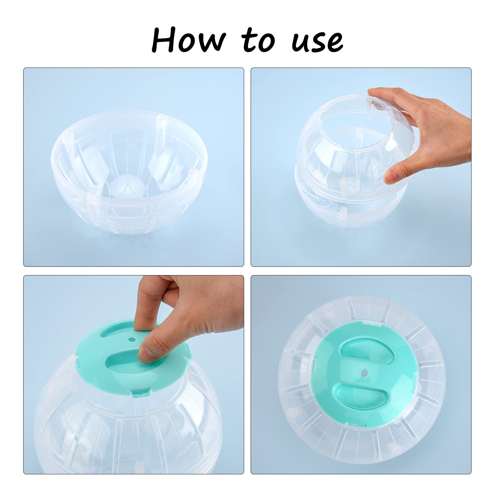 FANKUTOYS balle-ventilation-transparente, assure une circulation d'air pendant le jeu.
