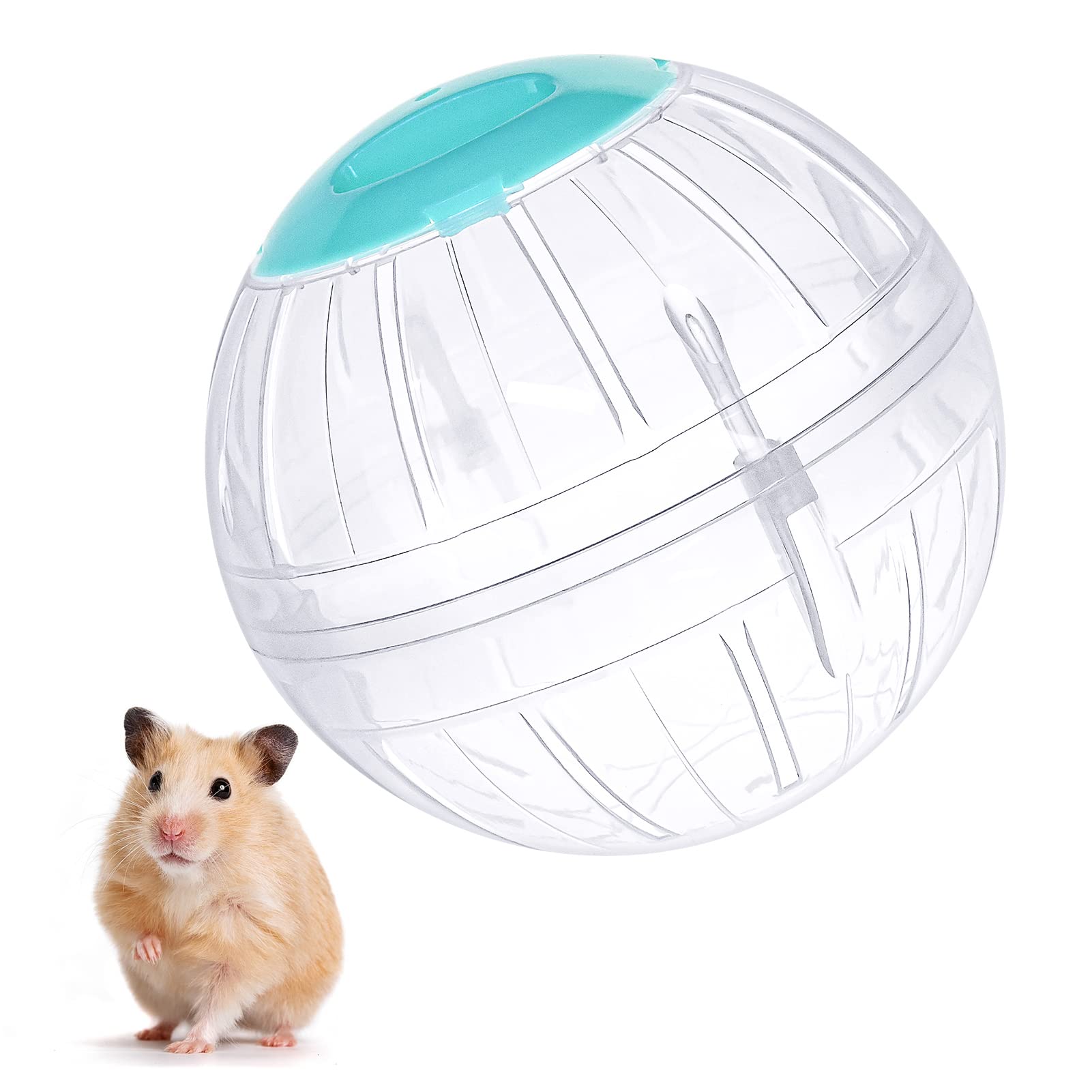 FANKUTOYS roue-exercice hamster 5-7 pouces transparente, stimule l’activité du petit compagnon.