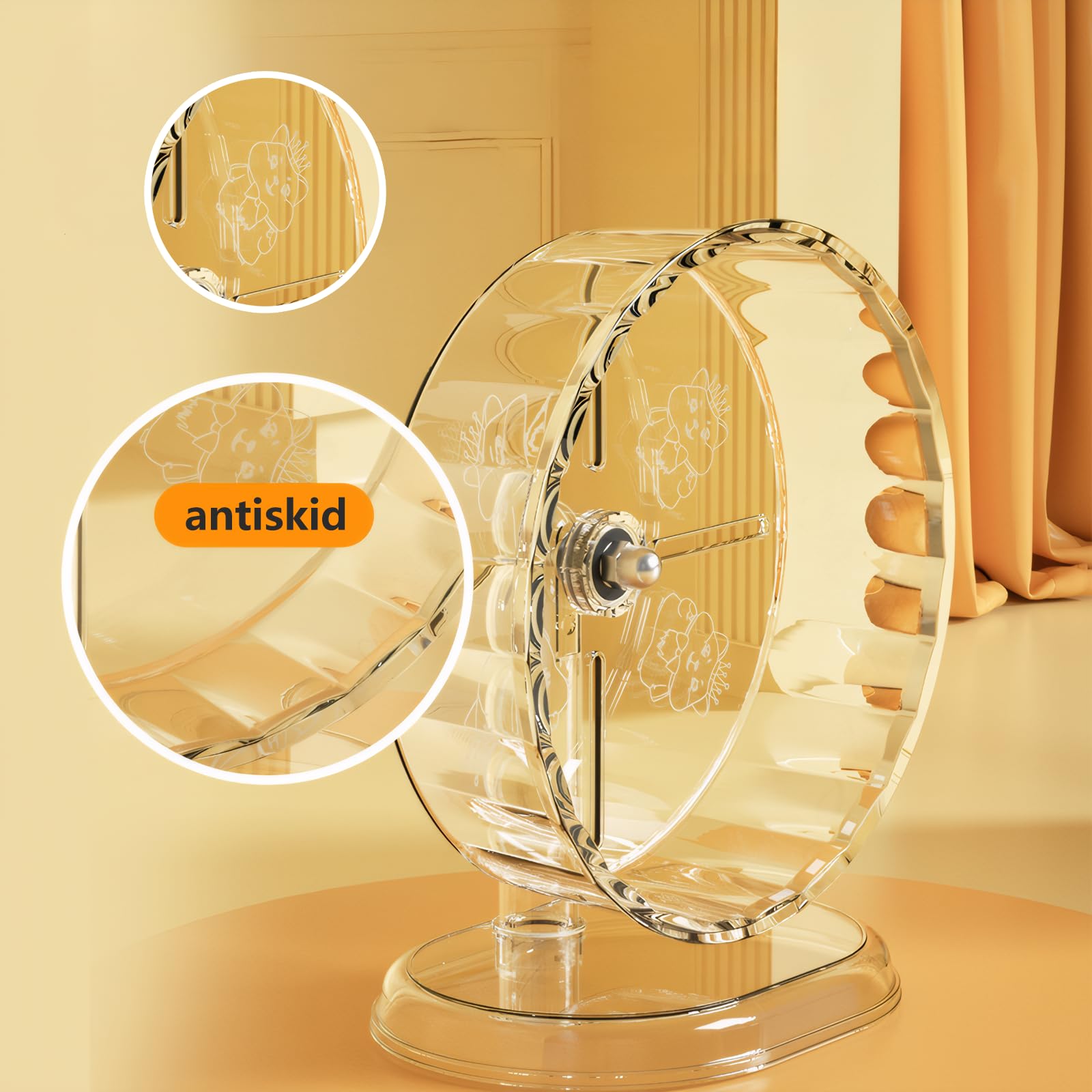 Fanlahmtasy roue pour hamster, installation sûre et stable dans la cage.
