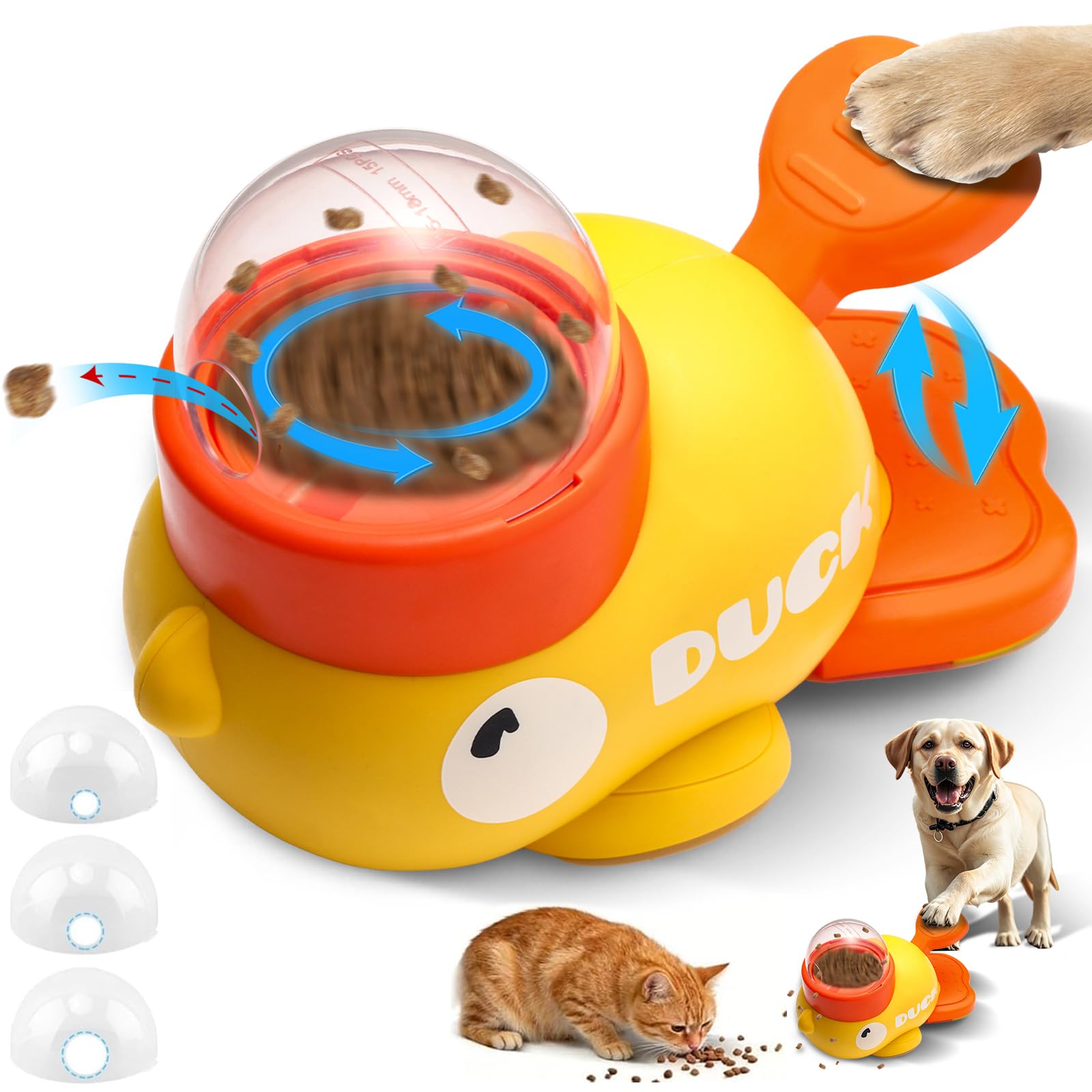 Fanosy jouet interactif pour chien, canard en action, stimule l'attention.