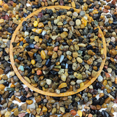 Gravier FANTIAN pour aquarium pois 1/4 pouce, décor naturel pour poissons.