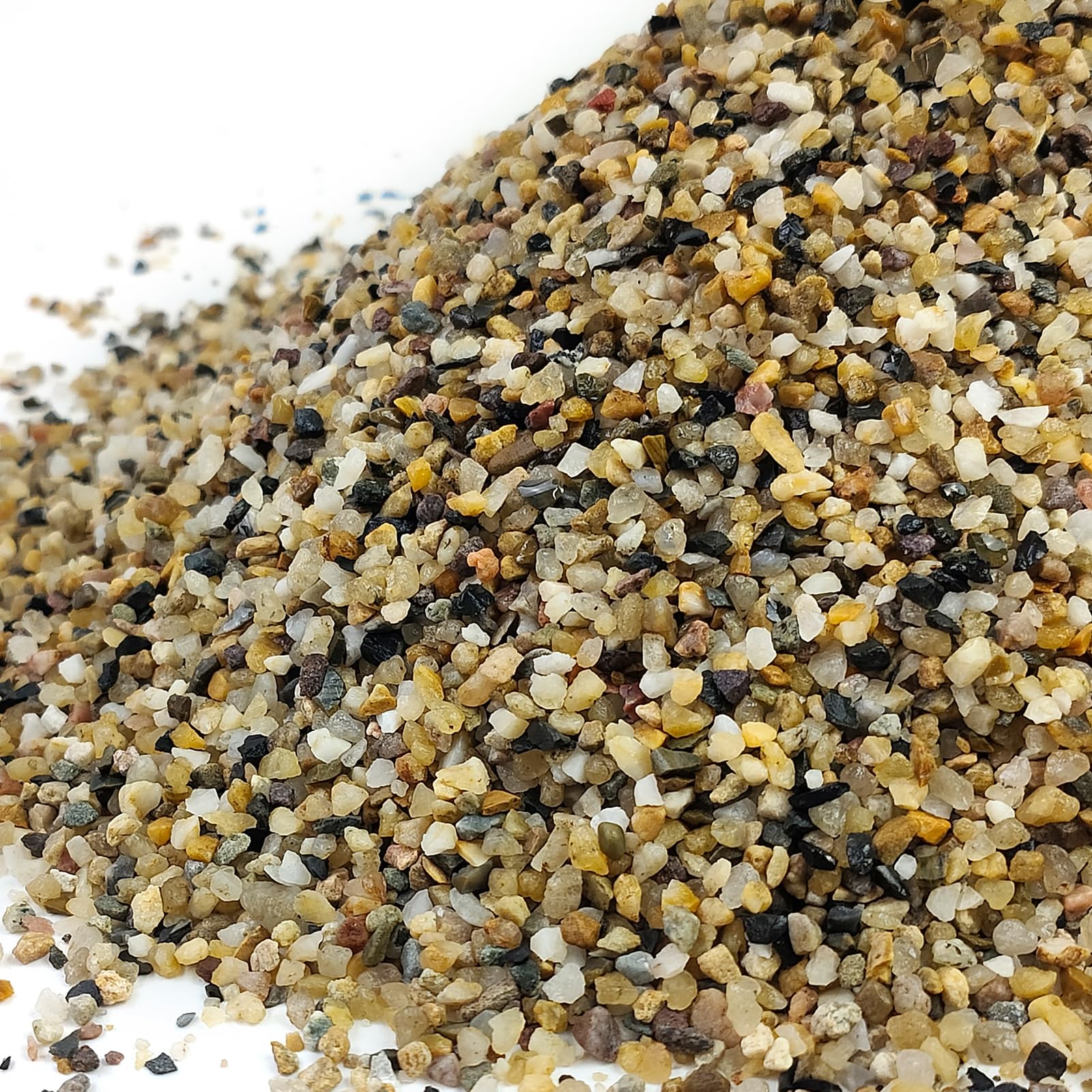 Sable FANTIAN pour bassin, gravier fin 1/16 pouce, décor sûr pour aquarium.
