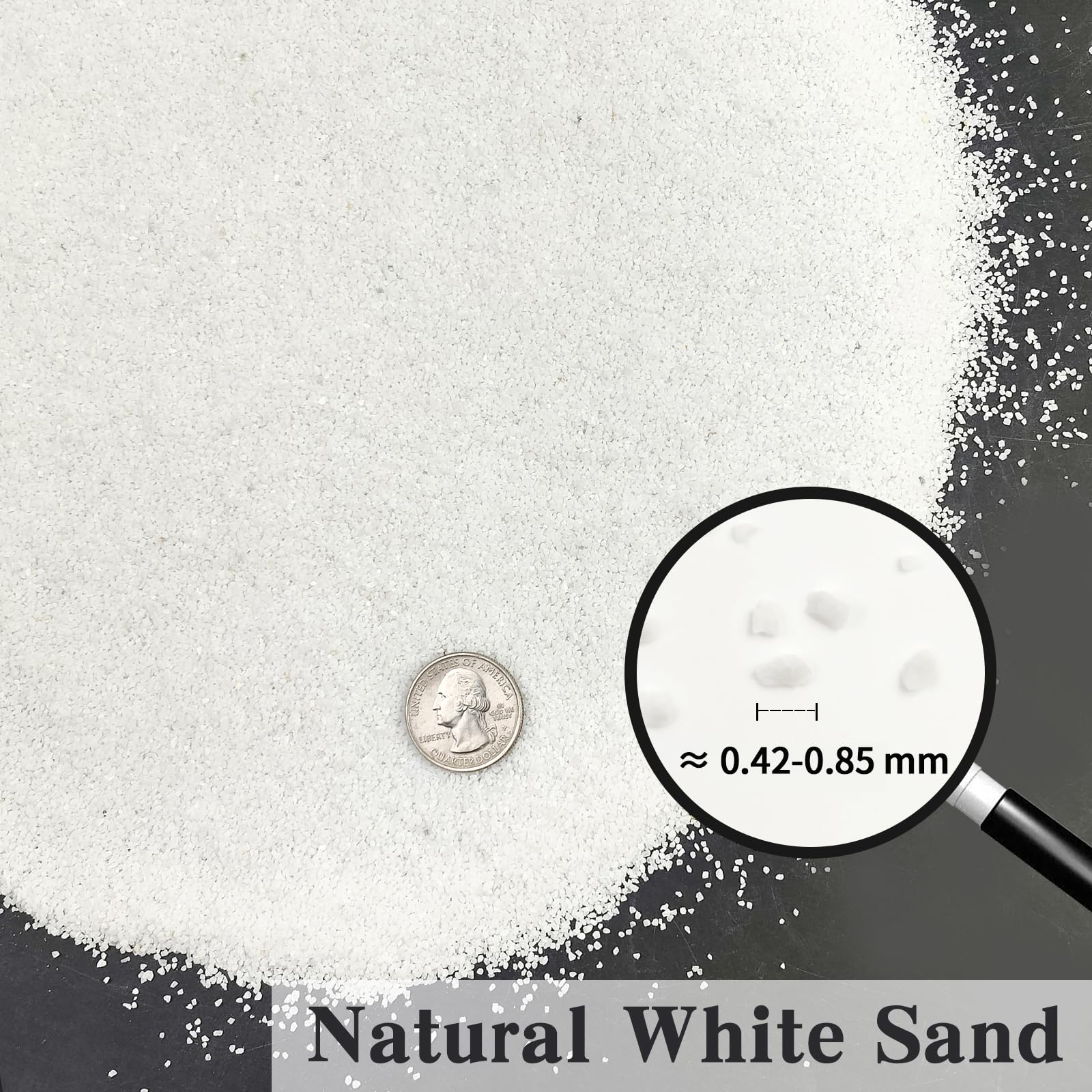 Sable Fantian blanc pour vase et décor apportant luminosité