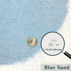 Sable bleu Fantian, substrat d'aquarium durable et facile à nettoyer.