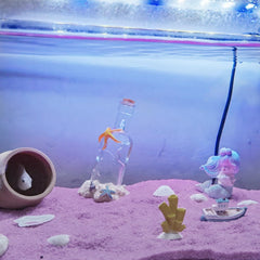 Sable Fantian rose pour aquariums et terrariums, couleur vive et stable.