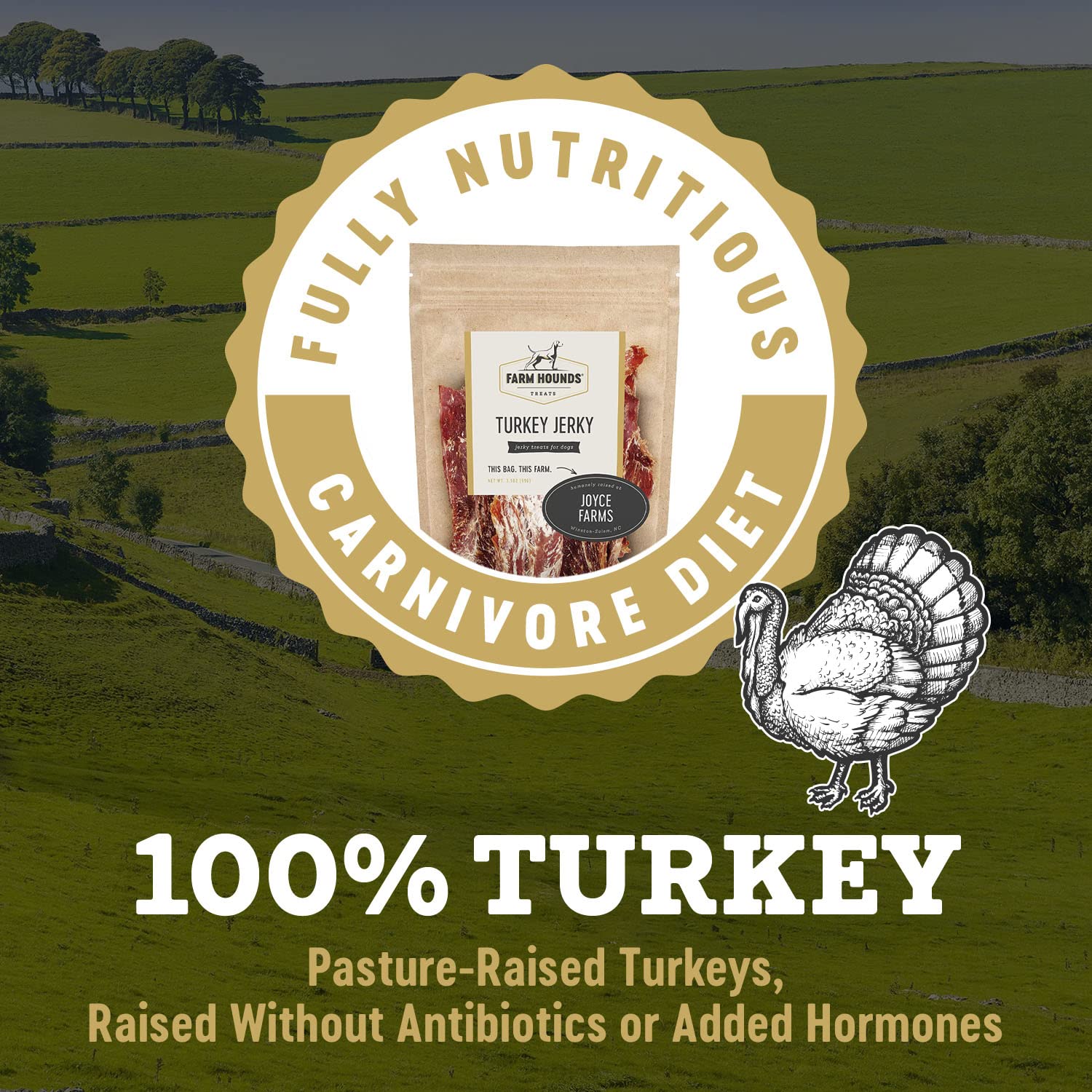 Produit fabriqué aux États‑Unis par Farm Hounds, traçabilité assurée.