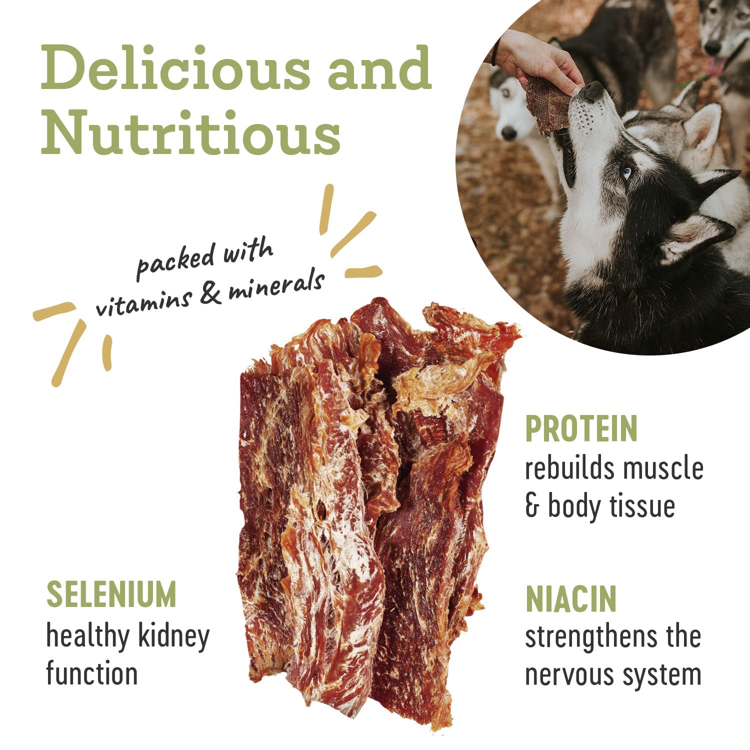 Sans additifs Farm Hounds, gorgé de protéines maigres et naturelles.
