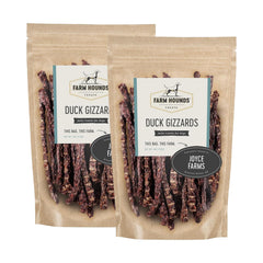 Farm Hounds gésier de canard, pack 4oz, idéal pour l'entraînement et les récompenses.