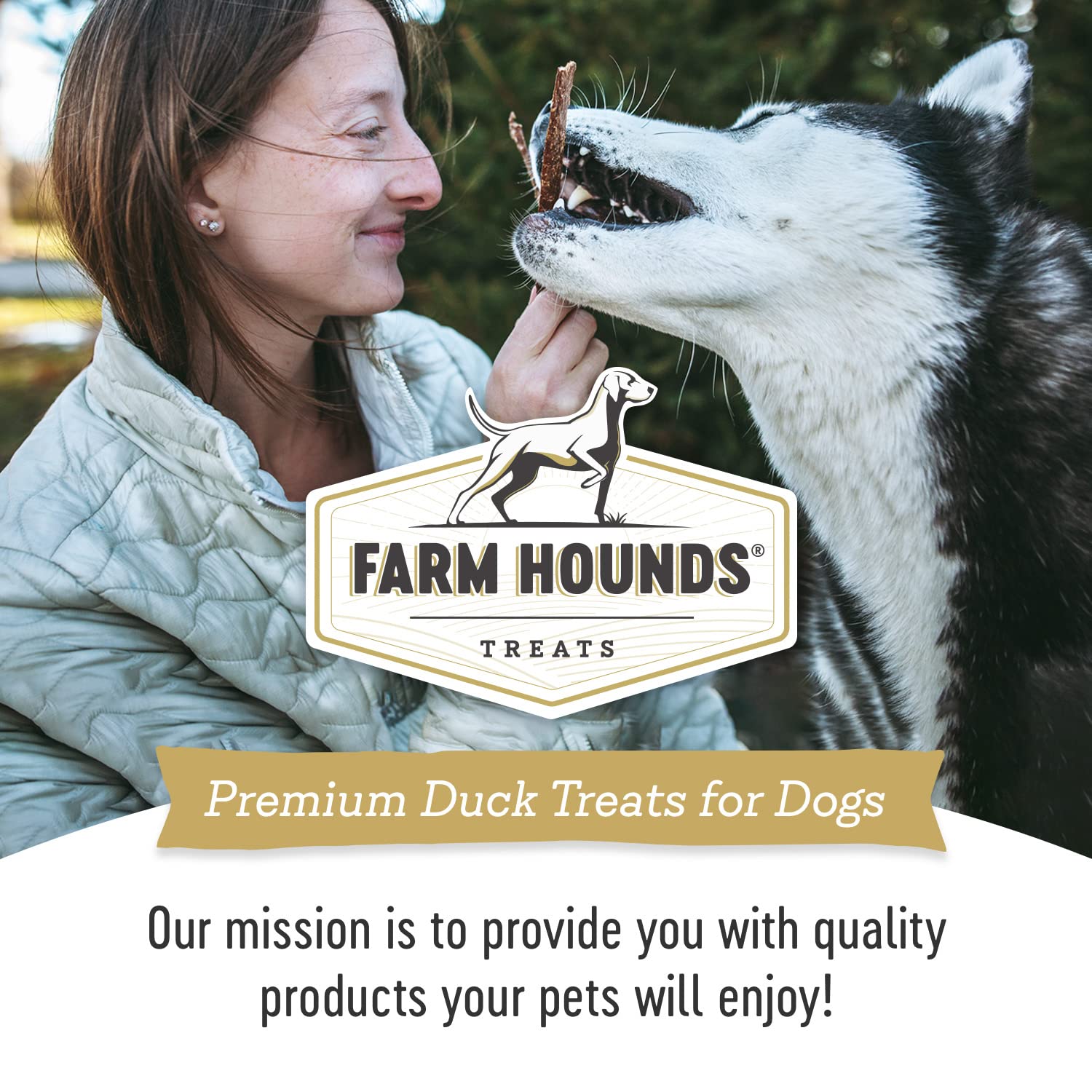 Farm Hounds gesiers-de-canard-en-tranches, portions pratiques pour récompenser sans additifs.