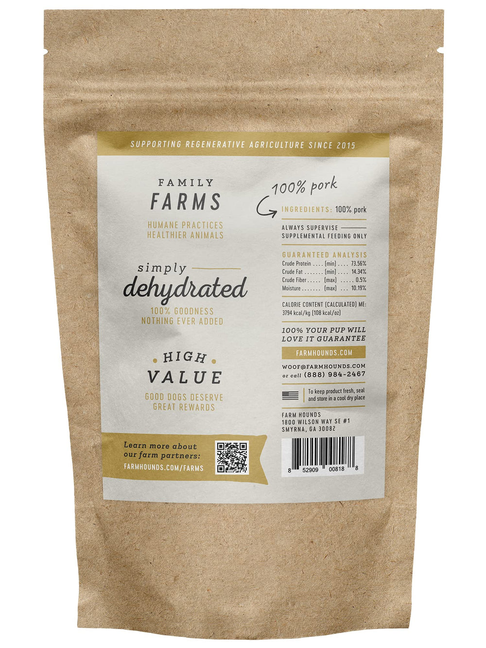 Farm Hounds - fabriqué aux États-Unis, friandise naturelle et traçable.