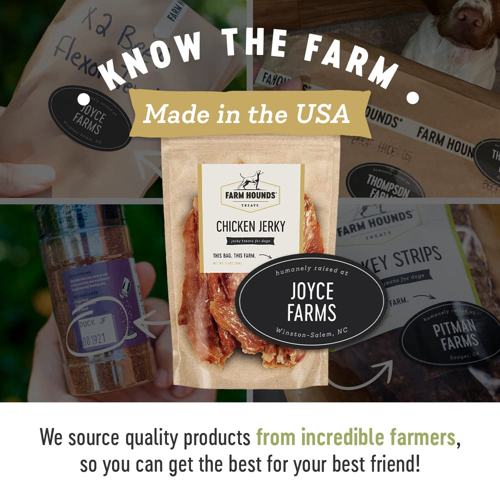 Farm Hounds Poulet Jerky – fabriqué aux États-Unis dans des fermes familiales