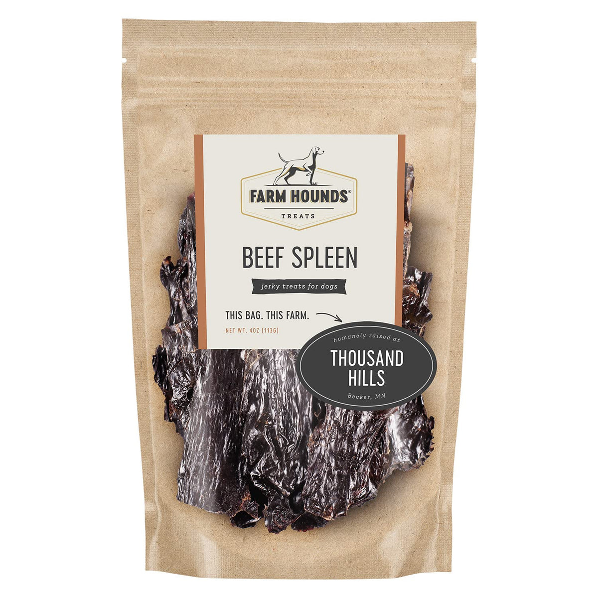 Farm Hounds Rate de Boeuf en sachet, friandise naturelle idéale pour l'entraînement.