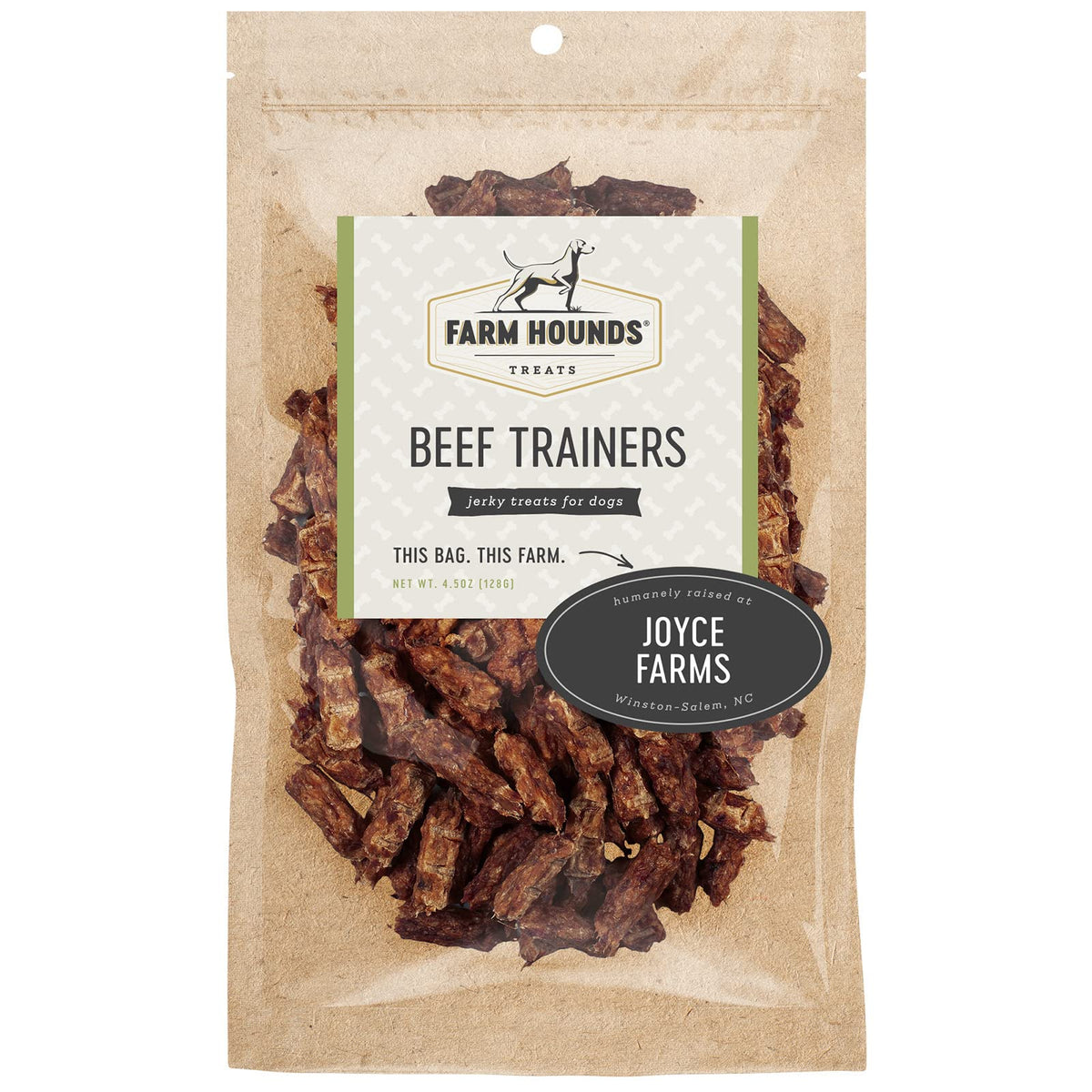 Farm Hounds Beef Trainers – sachet 4,5oz, récompense d'entraînement pratique
