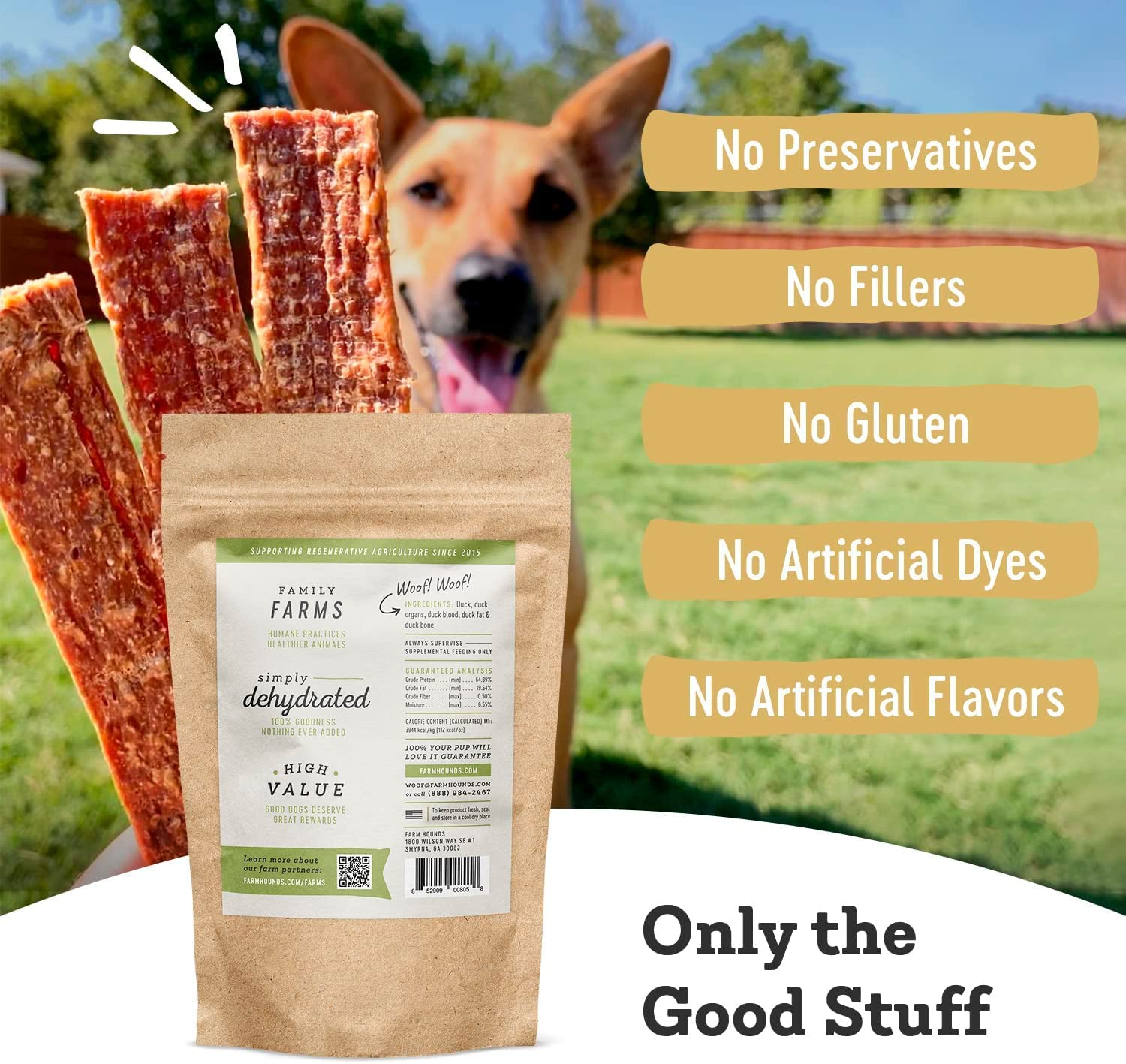 Fabriqué aux États-Unis avec des fermes familiales pour Farm Hounds.