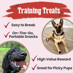 Farm To Pet - chien recevant recompense d'entrainement, friandise savoureuse