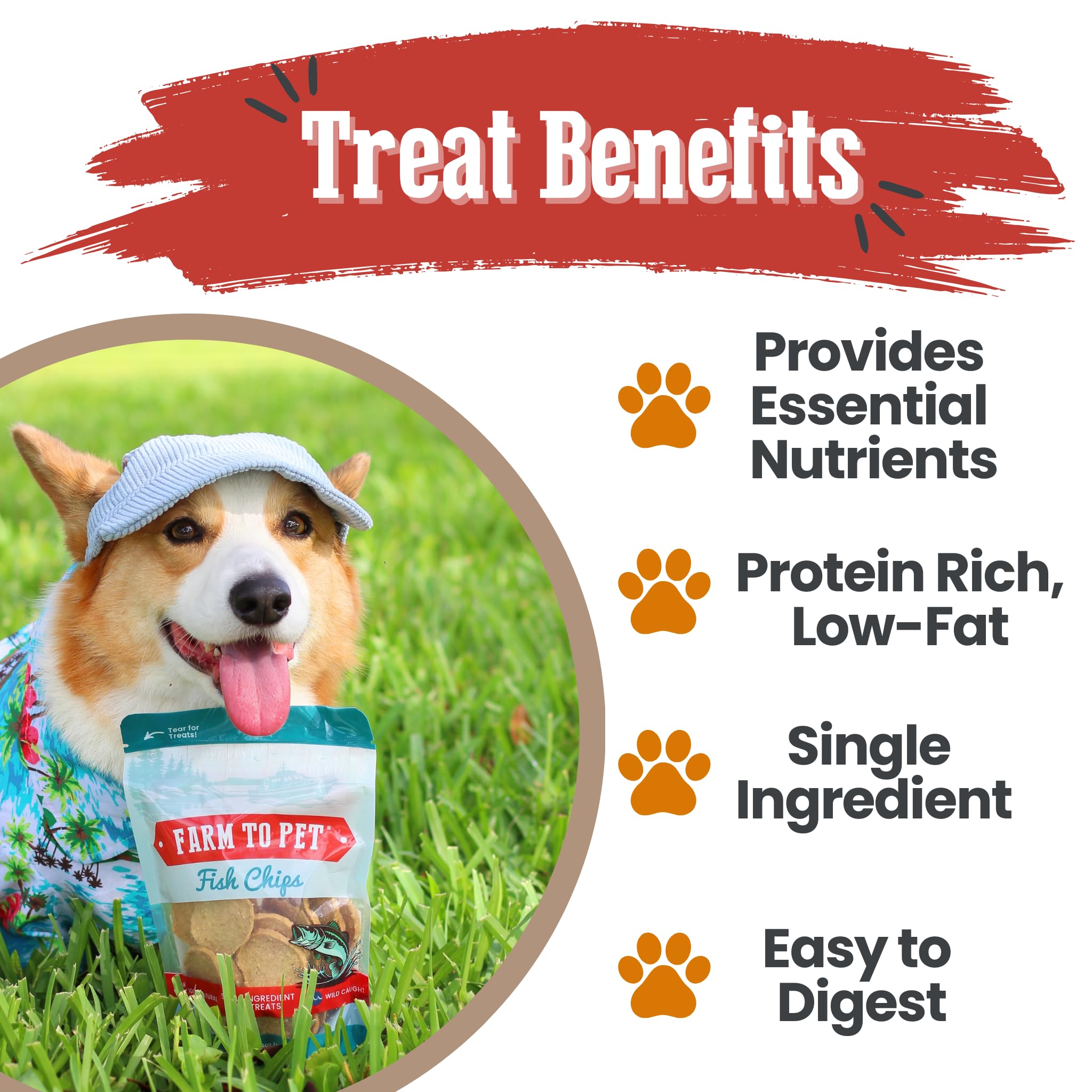 Farm To Pet chips boeuf — récompense protéinée et simple à atteindre en entraînement.