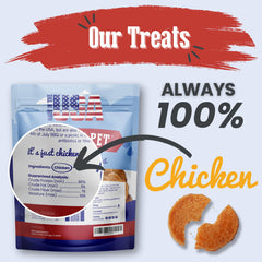 Farm To Pet Chips, ingrédient unique poulet, simplicité et fiabilité.