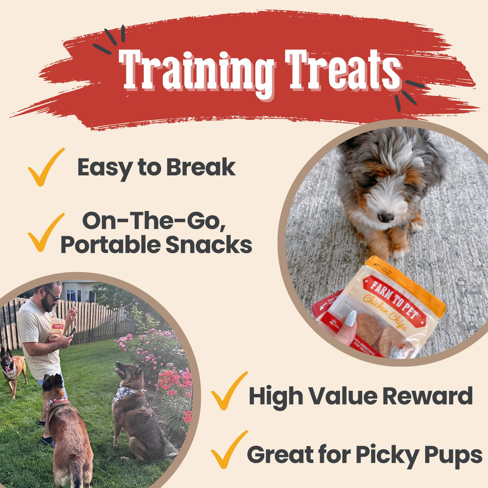 Farm To Pet friandises à la dinde, ingrédient unique et sans additifs pour chiens.