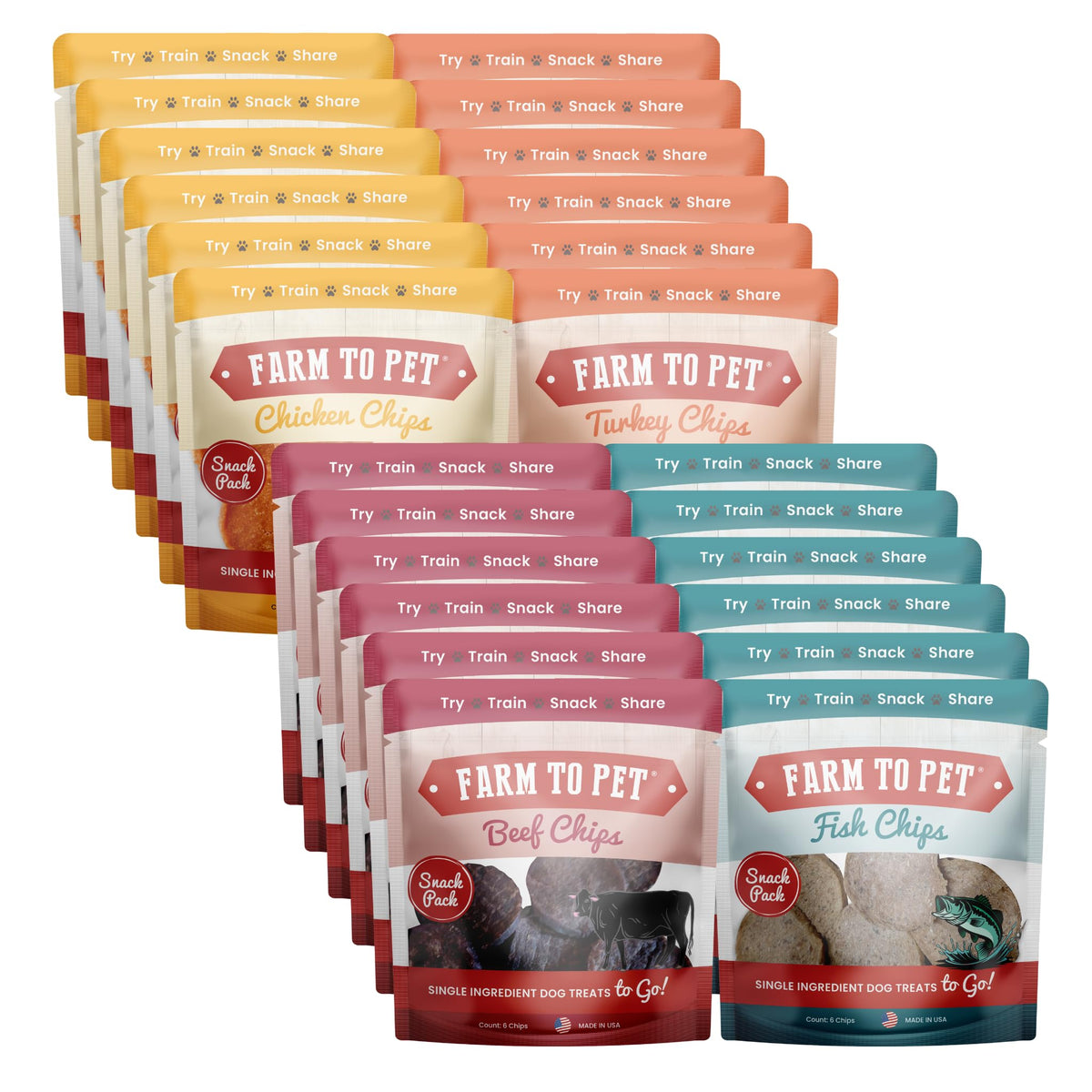 Farm To Pet friandises d'entraînement au poulet, récompense riche en protéines pour le dressage.