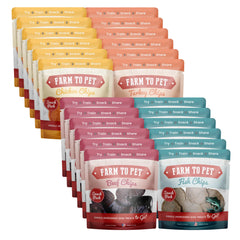 Farm To Pet friandises d'entraînement au poulet, récompense riche en protéines pour le dressage.