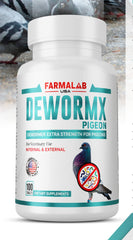 Farmalab Natural Dewormer – boîte-pilules, soutien potentiel à la vitalité des volailles.