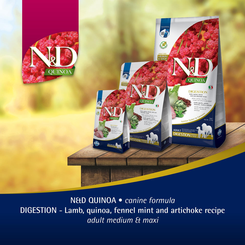 Farmina Digestion Agneau étiquette nutrition - informations claires et complètes