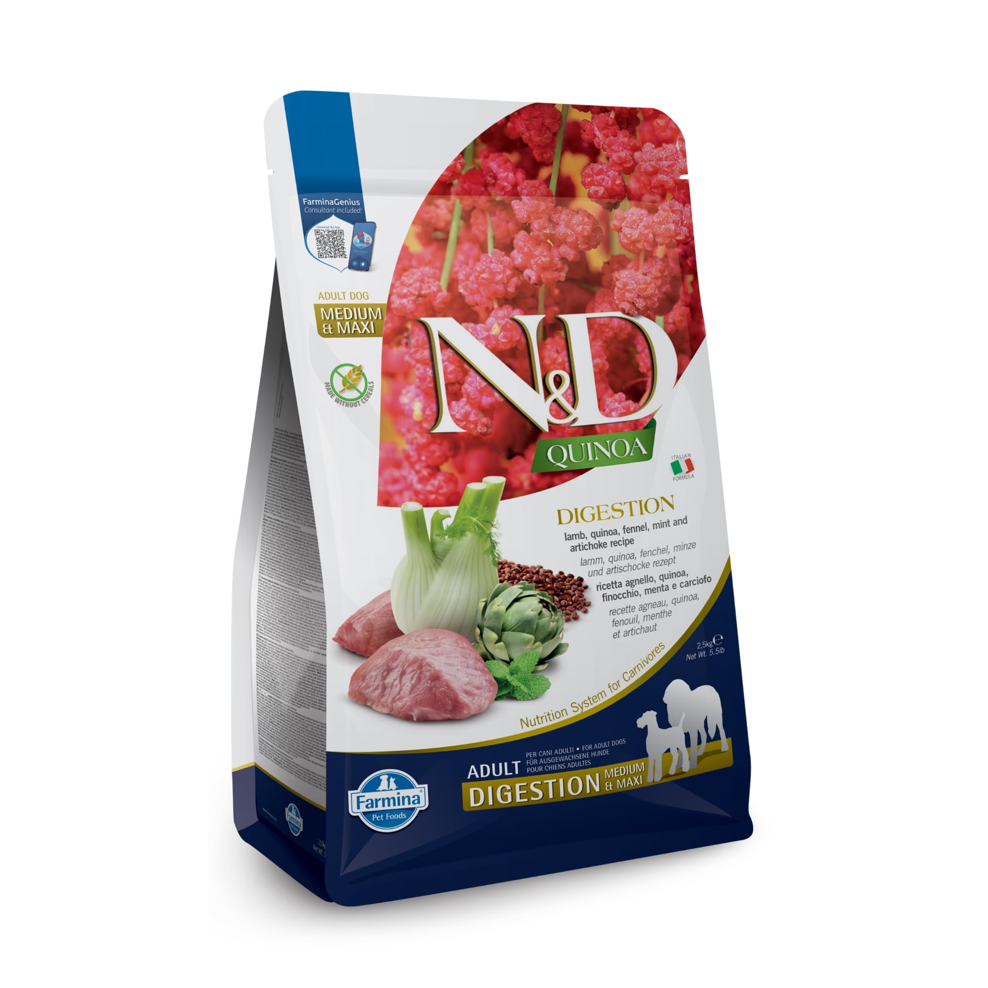 Farmina Digestion Agneau emballage - aliment équilibré pour chien adulte
