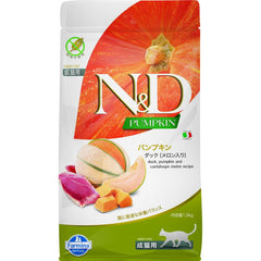 N&D Chat Citrouille-Canard, sac croquettes, protéines de haute qualité.