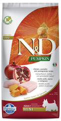 Farmina N&D Poulet Potiron Grenade, sac pratique pour doser les repas quotidiens.