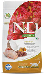 Farmina Quinoa Peau et Poil Caille: croquettes croustillantes pour pelage sain